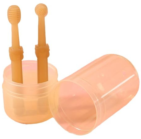 Sollee Hundezahnputzset, Zahnbürste für Hunde, Welpenzahnbürste, Hundezahnbürsten-Set, weiche Zahnbürste mit Zungenschaber für Haustierzähne, Hundezahnbürsten für kleine und mittelgroße Hunde, Katzen