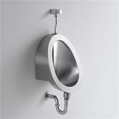 Urinoir de salle de bains mural pour hommes, urinoir en acier inoxydable 304, urinoir domestique/commercial pour hommes adultes, toilettes de salle de bains,A
