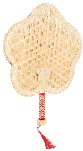 FUNOMOCYA Handgefertigter Weidenfächer Vintage Handventilator Im Chinesischen Stil Dekorativer Wandfächer Für Sommerpartys Und Hochzeiten Einzigartiges Accessoire Für Zuhause