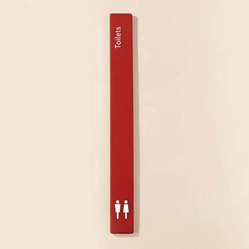 CHFYIJYHM Toilettentürschilder, Toilettenschild for Männer und Frauen, Badezimmerschild aus Aluminiumlegierung, Dekor, Toilettenbeschilderung(C)