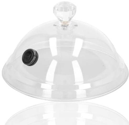 Copertura a cupola per cloche per affumicatura, coperchi a cupola per alimenti, cloche per piatti spruzzatore per affumicatore di alimenti ciotole, coperchio per infusore per