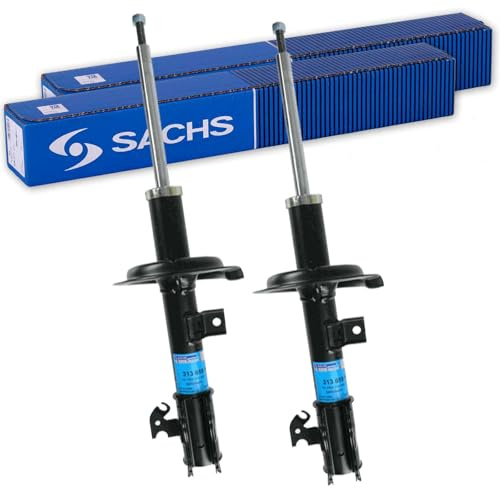 2x Sachs Stoßdämpfer + Protection Kit vorne Vorderachse | 313659+313660 Kompatibel mit Agila B (H08)