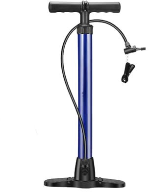 Manometer Basketball, Fahrrad, Handbuch, Elektroauto Und Auto Hochdruckpumpe Doppelventil(Blue)