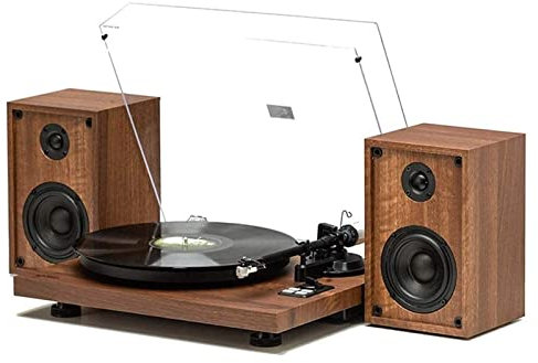 SGKOMN Giradischi Portatile Wireless con Altoparlanti Stereo integrati, Giradischi a Cinghia con Altoparlanti per l'intrattenimento, Decorazione per la casa