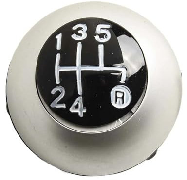 Auto Schalthebel Für FIAT Für 500 Für 500C 2007 2018 Schaltknauf Hebelkopf Gang Schaltkopf(Silber)
