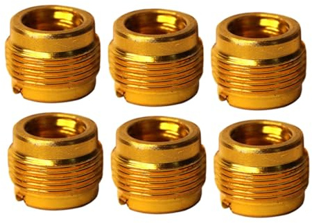 LIGIGWASH 6 Stück Aluminium Mikrofonständer Adapter Gewinde Schraubgewinde Antivibrations Design Kompatibel für Mikrofonhalter und Studioaufnahme Zubehör