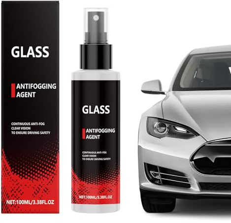 Byuexhp Spray antivaho para parabrisas, 100 ml, para limpieza de ventanas, limpiador para ventanas de vehículos, para parabrisas, espejos, ducha, motocicleta, vehículo, camión, interior