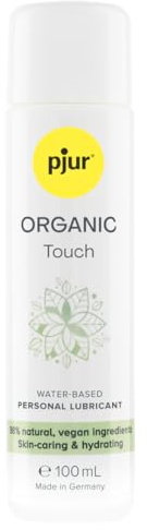 pjur ORGANIC Touch (100ml) – Gleitgel wasserbasiert – Kondom geeignet – Feuchtigkeitsspendend, vegan & hautpflegend
