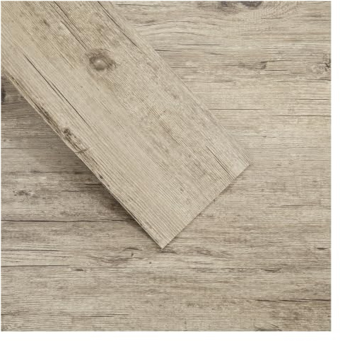 INMOZATA 36Pcs Flooring Tiles Self Adhesive, 2mm Thick Wood Effect Flooring, Waterproof Wear-Resistant UV Coated Vinyl Flooring,Covers 5m², 91.5 x 15.2cm for Kitchen Living Room(Weathered Grey)