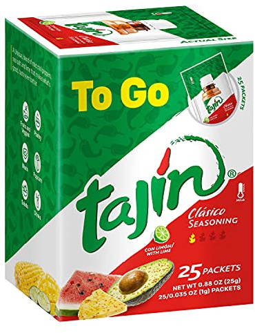 Tajin Classico Seasoning to Go Packets 25 x 1g Sachets