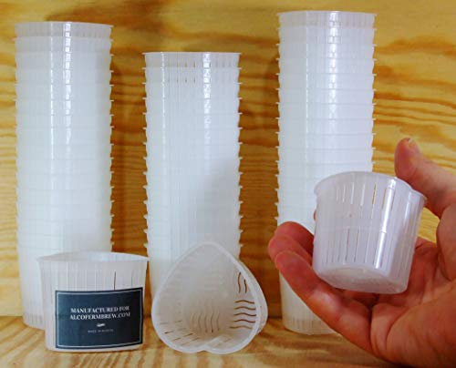 AlcoFermBrew 50 x Moule à fromage - forme de coeur - 0.1kg | Forme à fromage | Moule à faisselle | Fromage maison