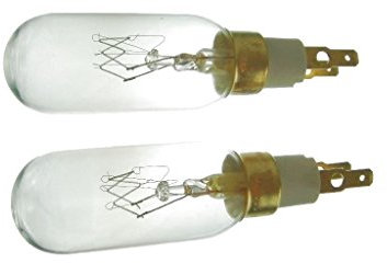 2 x American Style T Click 40W 240V Fridge Freezer Bulb Lamp