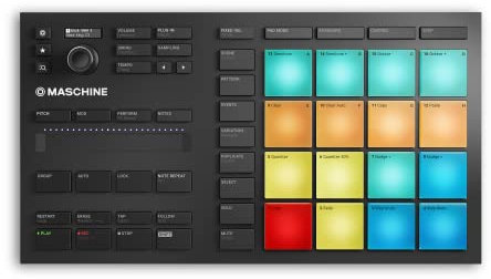 Native Instruments Maschine Mikro Mk3 – USB MIDI Controller Drum Pad with 16 Pads and Massive, Monark and Reaktor Prism Softwares. Includes 1.6 GB Keyboard Factory Selection Samples