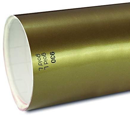 Unbekannt 11€/m² Oracal Plotterfolie Glanz 751c 930 Gold L 126 cm Breite gegossene Plotter Möbel-Folie selbstklebend High Performance cast