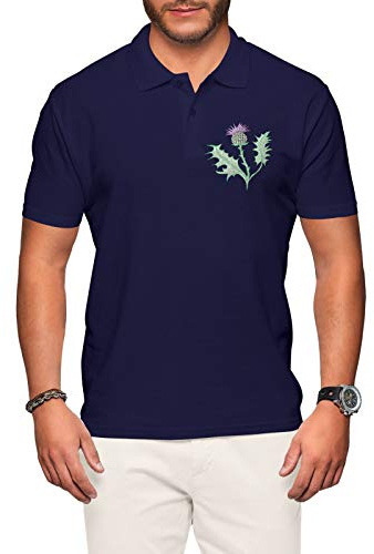 Schottland Rugby Poloshirt für Herren – Schottische Distel – Shirts Nations Fußball T-Shirts