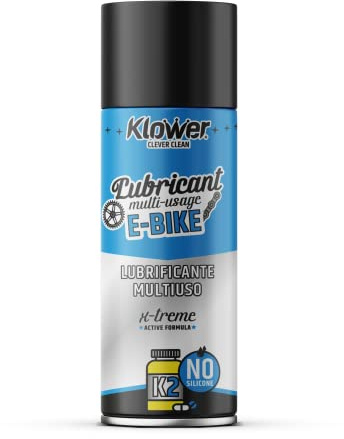 Klower Bike K2 - Lubricante multiusos en espray para bicicleta, elimina grasa, aceite, polvo, suciedad, 400 ml