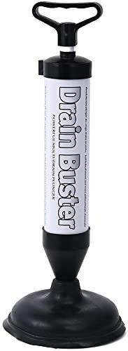 Mr. Gadget's Solutions Toilet Sink Shower Cleaner New Pump Air Tool Clog Power Sucker Remover Powerful Drain Buster Plunger