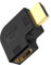 VCELINK 8K HDMI 270 Degree Angled Adapter, HDMI 2.1 Right Angle Flat Extender Male to Female Gold Plated Support 8K@60Hz 4K@120Hz Compatible with Wall Mount TV/Laptop/Roku Stick/PS5