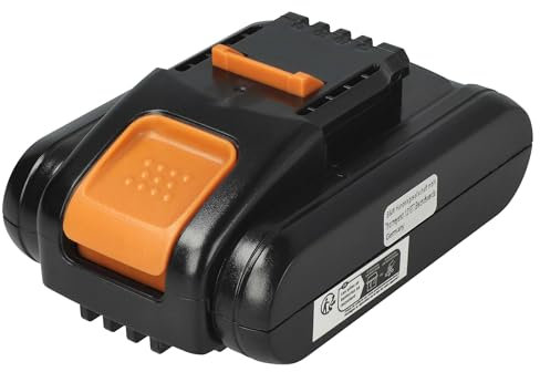 EXTENSILO Akku kompatibel mit Worx WX090, WX026.9, WX163.1, WX163.2, WX027, WX101.1, WX163 Elektrowerkzeug (2500 mAh, Li-Ion, 20 V)