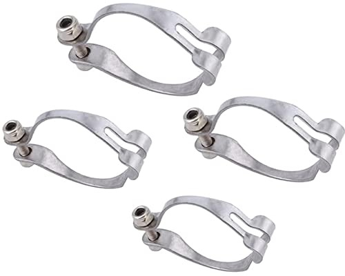 4pcs Metal Ring Brake Cable Guide Bike Line Guide Clamp Bicycle Brake Gear Housing Fixing Holder (28.6mm)