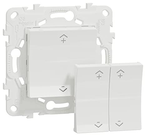 Schneider Electric - Wiser Unica - interrupteur centralisé sans fil 2 ou 4 BP - Blanc - NU557118W