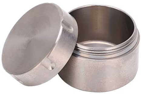 Barattolo di Latta Rotondo Contenitori Per La Conservazione del Tè in Titanio Impermeabile Piccolo Contenitore Sigillato Barattolo Rotondo Portatile Per Tè Sfuso, Caffè, Caramelle, Spezie, Medicine