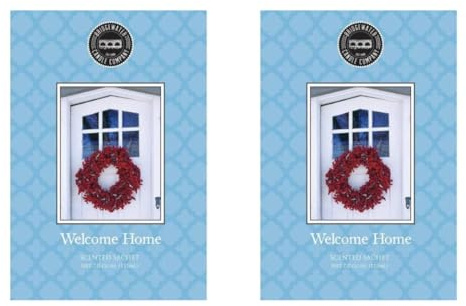 Bridgewater 2 pack of WELCOME HOME - Oriental & Spice Scented Sachet Bag - of Cinnamon,Plum,Apple - Drawer Fragrance Wardrobe Air Room Freshener for Living Room, Bathroom or Car