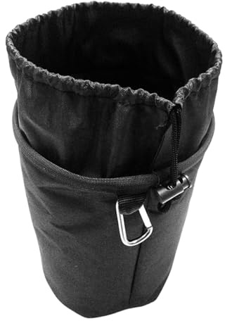 Hsthe Sea Bolsa de Clavija Grande Negra con cordón de Cierre, Gancho para Colgar para Ropa, Pinzas para Ropa, Organizador de Clavijas para Interiores y Exteriores, Uso de Almacenamiento