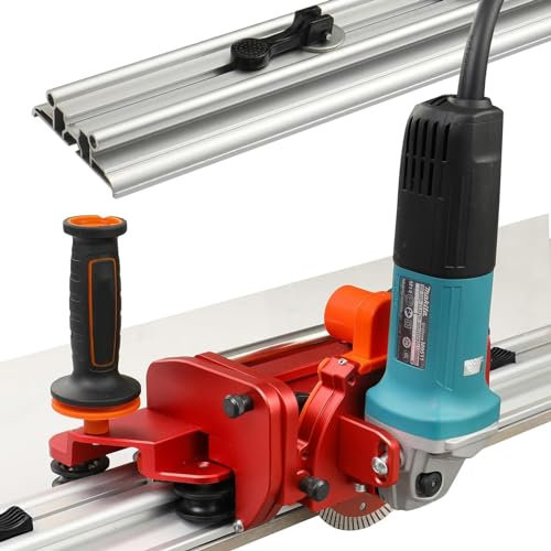 JODAIS Cortador de Azulejos con Amoladora Angular Orbital eléctrica, Cortador de Azulejos cerámicos preciso para Azulejos de Porcelana cerámica Grandes de 2,2/2,3/3/3,8 m, Cortador 1.8m