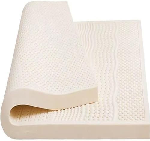 Orthopädische Matratze, Bio-Naturlatex, Atmungsaktiv Und Bequem, Feste Matratzenauflage, Memory-Latex-Matratze, 7-Zonen-Unterstützung – Mit Abnehmbarem Und Waschbarem Bezug, 5 cm,150cmx190cm