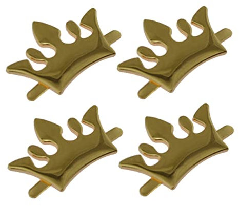 GAROZATION 10stücke Teiliges Goldenen Krone Deko-zinklegierungs-ornamenten Für Handtaschen Clutches Und Geldbörsen Tasche Zubehör Für Stilvolle