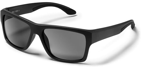 Eye Am Unisex Sonnenbrille schwimmfähig | Polarisierte Gläser & Ultraleicht | Floating Sportbrille für Damen & Herren | Modell: Lifestyle 1000 (A | Black)