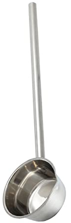 Mipcase Louche en Acier Inoxydable à Long Manche Cuillère d'Arrosage Multi-Usages Grosse Capacité Ergonomique Cuisine Jardin Cuillère à Soupe