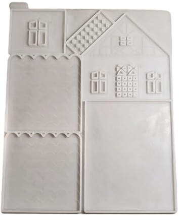 Avejjbaey kreativ gips hem dekor silikonform flexibel silikon staket husform för konstnärlig cement och harts