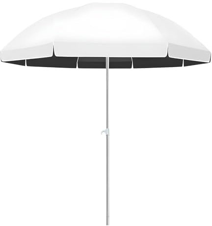Parasol d'extérieur réglable pour terrasse, plage, protection contre le soleil et la pluie, parasol de jardin, anti-UV, imperméable, durable, parfait pour les terrasses et les cours