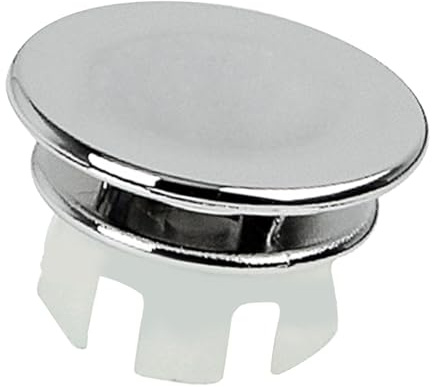 Anello di troppopieno per lavello, inserto rotondo da 22 mm a 24 mm, design robusto a doppio strato | Copertura per foro del lavabo del bagno, raccordo antiruggine per bagno, protezione della porta di