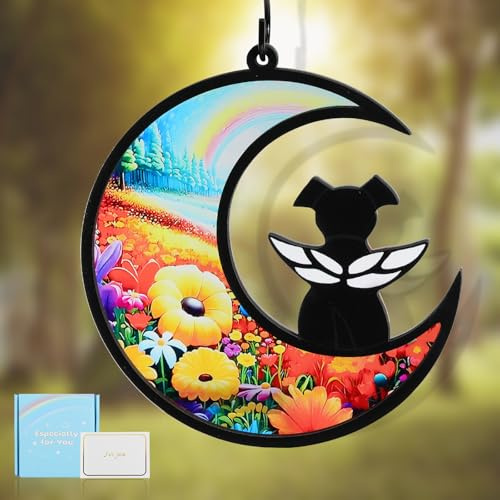 VavoPaw Pet Memorial Suncatcher for Dogs, DIY Name Dog Memorial Suncatcher