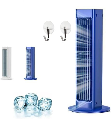 Breezamax, Breeze Max Air Cooler, Brizaac Enfriador de aire, Mini Aire Acondicionado Portatil Con 3 velocidades, Ventilador de refrigeración sin taladros para dormitorio u oficina