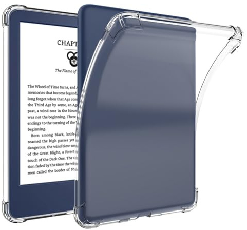 KXOYJAD Clear Case Compatible with Hanvon Clear 6, 6 Inch Kindle 2024 and iReader Neo 2 - Ultra Slim Soft TPU Transparent Cover, Lightweight and Durable Protection (Clear)
