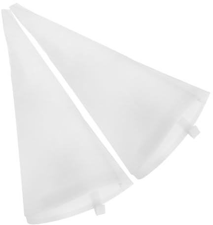 UTHCLO 2 pièces Poches à Douille Pâtisserie Réutilisables Sacs à Décoration de Glaçage pour Gâteaux et Muffins Outils de Pâtisserie Lavables et