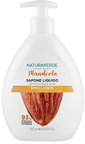 Naturaverde | Natural Beauty - Sapone Liquido Aloe Vera, Sapone Mani Idratante, Ingredienti di Origine Naturale, 500ml
