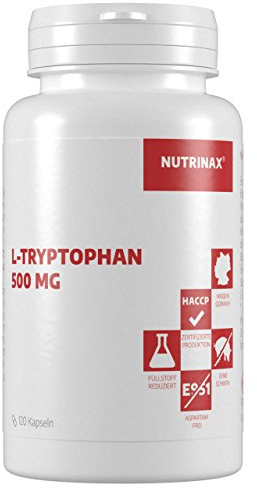 L-Tryptophan 500mg - 240 Kapseln - hochdosiert - Nahrungsergänzung - Made in Germany (240 Kapseln) | gluten- & laktosefrei | deutsche Herstellung | aus schonender pflanzlicher Fermentation