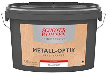 Trendstruktur- Metall-Optik - Effektfarbe Blassgold glänzend 2,5l
