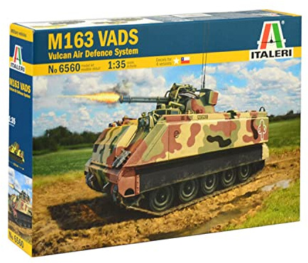 ITALERI 6560S - 1:35 M163 VADS , Modellbau, Bausatz, Standmodellbau, Basteln, Hobby, Kleben, Plastikbausatz, detailgetreu