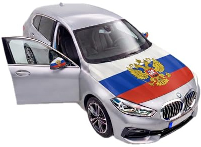 Sonia Originelli Fanset Fanartikel für das Auto Motorhaubenfahne Außenspiegelflaggen Fahne Flagge, Farbe: Russland