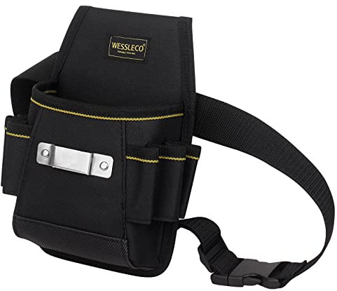 FIREDOG Werkzeuggürtel, Elektriker-Werkzeugtasche, Werkzeug-Organizer-Gürtel mit verstellbarem Gürtel für Männer, Schwarz