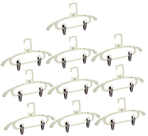 YARNOW 1 Satz Kleiner Kleiderbügel Mit Hosenclip Puppenaufhänger Verlängerung Kleiderbügel Kinderkleiderbügel Aus Kunststoff Hemdenbügel Kinderbügel Mit Clips Hosenständer Kleidung Baby