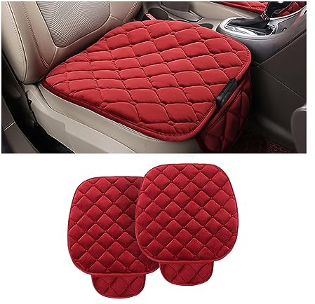 CGEAMDY Seat Cover for Car, Car Seat Protector, Universal Seat Cushion for Most Cars, Vehicles, SUVs and More, Soft Comfort, Car Interior Accessories for Men Women (Red)