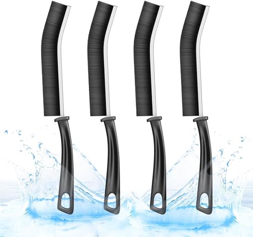 smartelf 4 Stück Hartborsten Eckenreinigungsbürste, Spaltreinigungsbürste, Fugenbürste, Hartborsten-Eckenreinigungsbürste, Hartborsten Eckreinigungsbürste, Crevice Cleaning Brush,Fugenreinigungsbürste