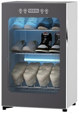 Secador de zapatos inteligente, gabinete de secado de zapatos con tecnología de ozono y soplador de doble turbina, control termostático de 60° y secado rápido de 1-3H, circulación integral de 360°